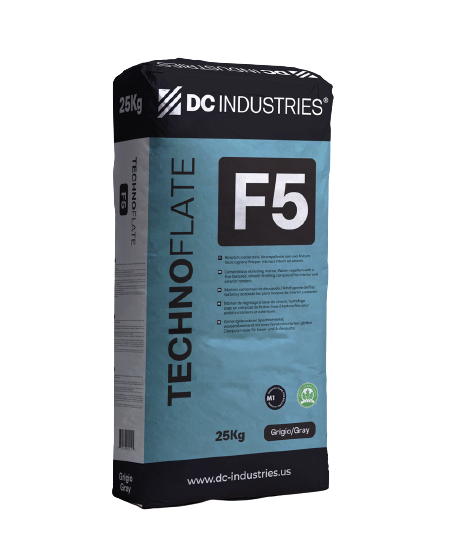 La composizione unica di TECHNOFLATE F5, miscelata con acqua, conferisce un’elevata forza di adesione